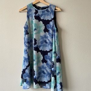 Blue floral dress